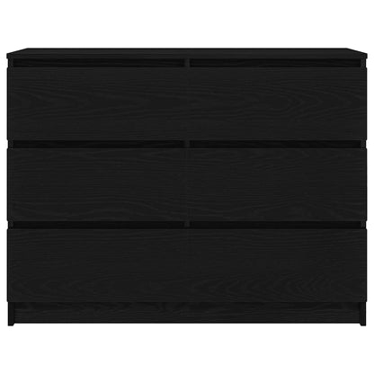 Skjenk Svart Eik 100x35x76 cm