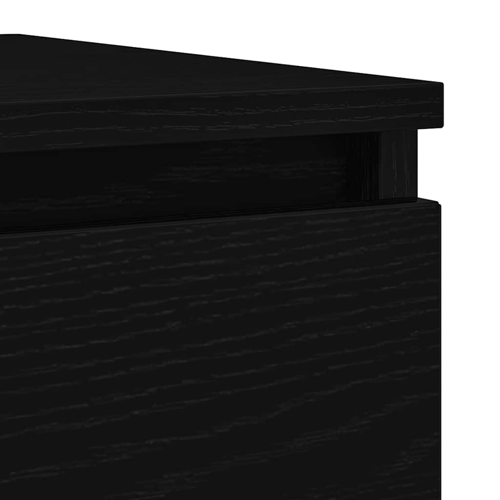 Skjenk Svart Eik 100x35x76 cm