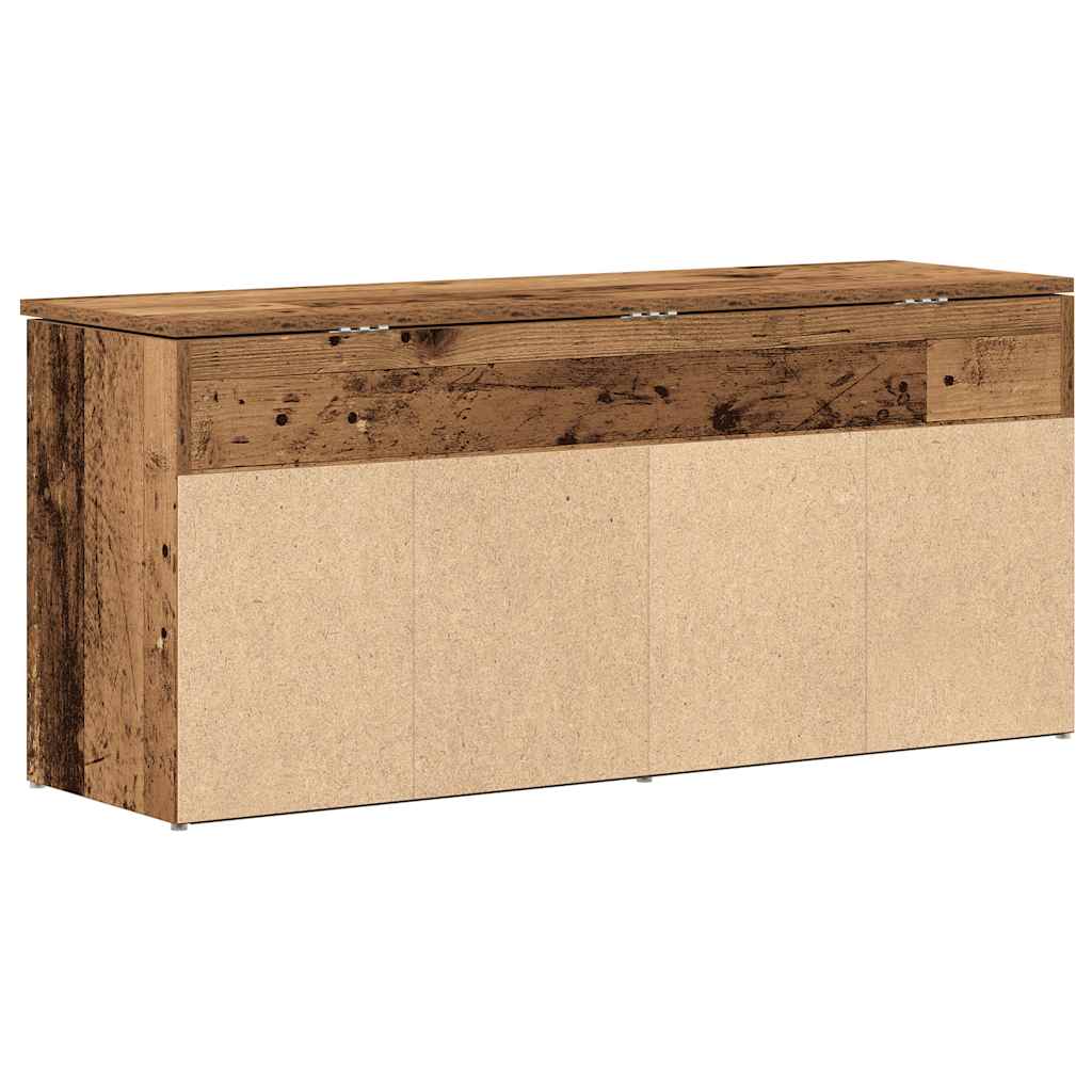 Skoskap Skohylle Skobenk Gammelt Tre 102x30,5x45 cm