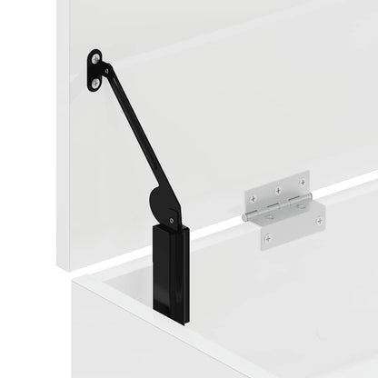 Skoskap Skohylle Skobenk Høyglans Hvit 102x30,5x45 cm