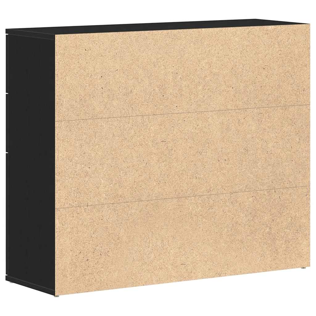 Skjenk Svart Eik 91x29,5x75 cm