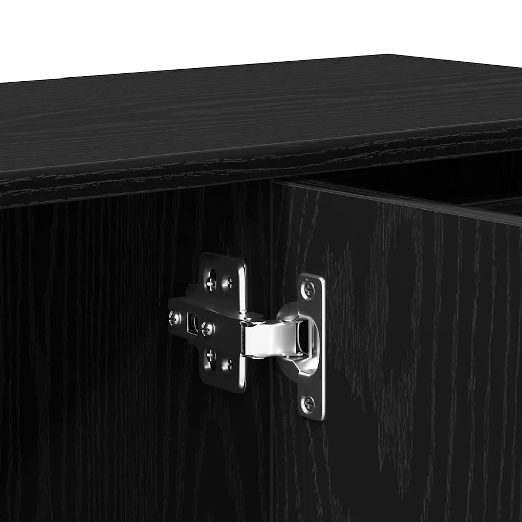 Skjenk Svart Eik 91x29,5x75 cm