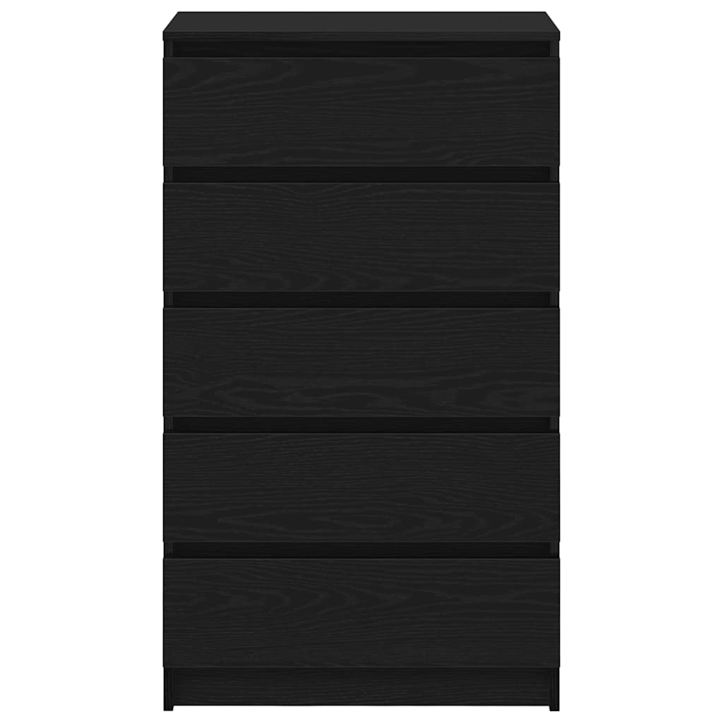 Kommode Svart Eik 60x36x103 cm