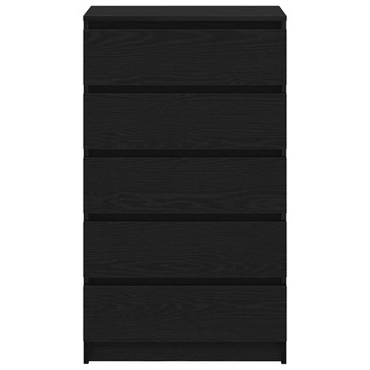 Kommode Svart Eik 60x36x103 cm