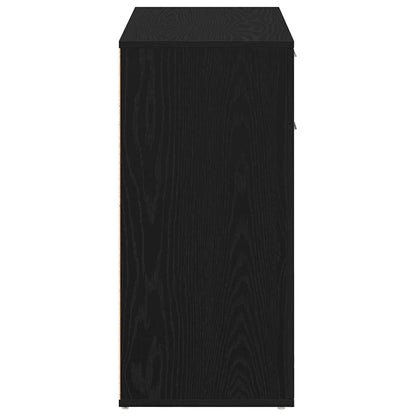 Skjenk Svart Eik 80x36x75 cm