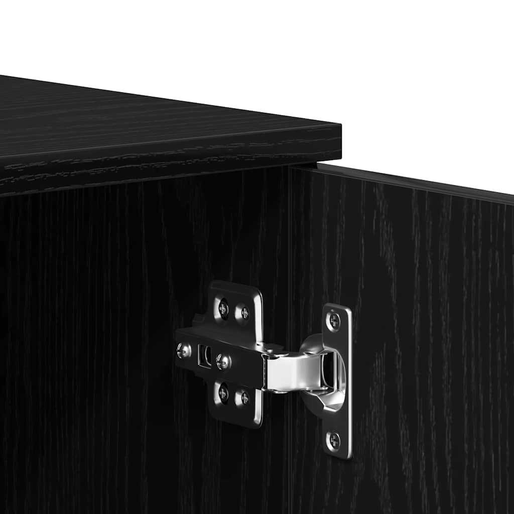 Skjenk Svart Eik 80x36x75 cm