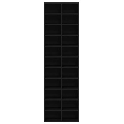 Skoskap Skohylle Skobenk Svart Eik 54x34x183 cm