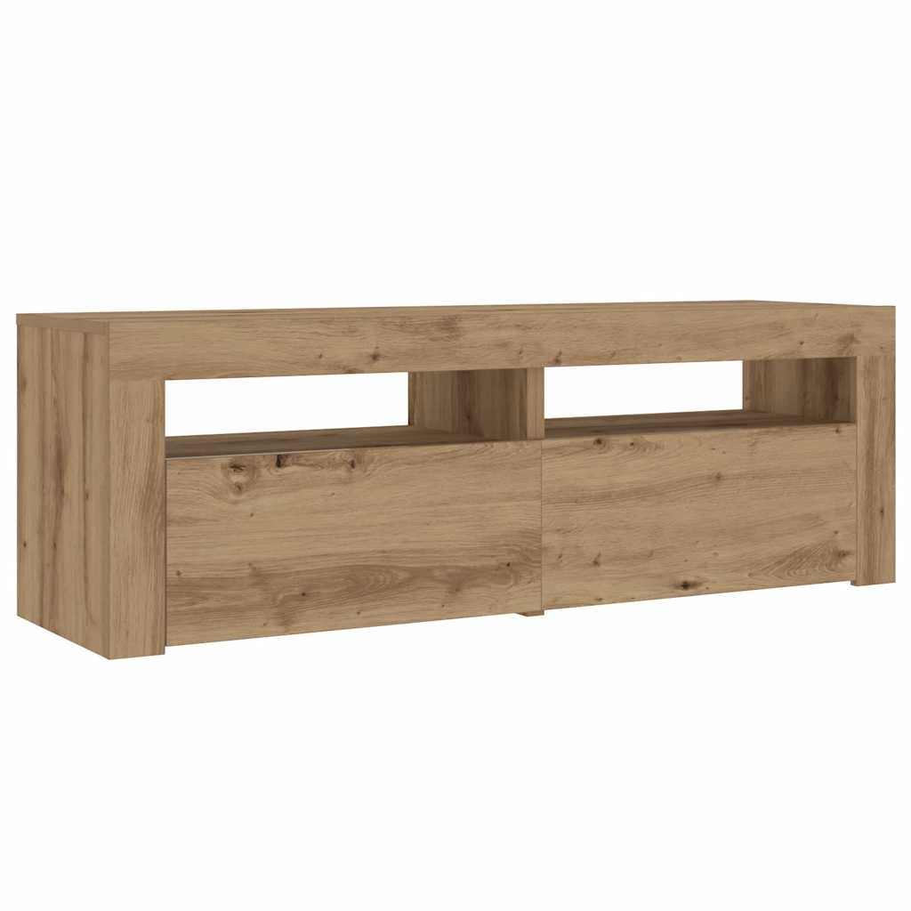 Nattbord 2 stk med LED artisan eik 60x35x40 cm