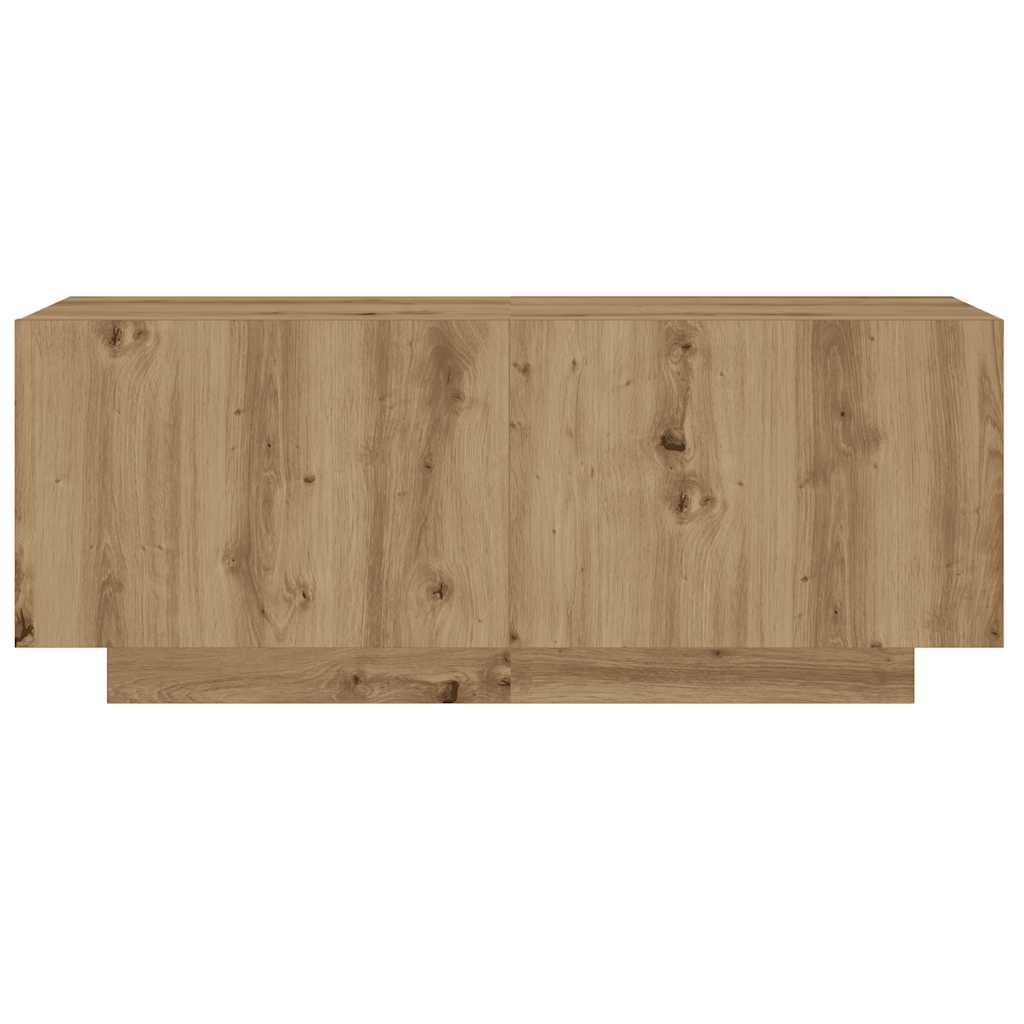 TV-Møbel Artisan Eik TV-benk med LED-lys 200x35x40 cm