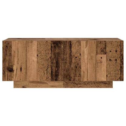 TV-Møbel Gammelt Tre TV-benk med LED-lys 300x35x40 cm