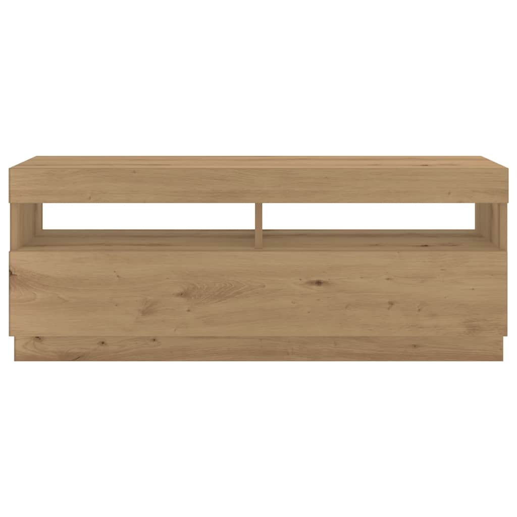 TV-Møbel Artisan Eik TV-benk med LED-lys 300x35x40 cm