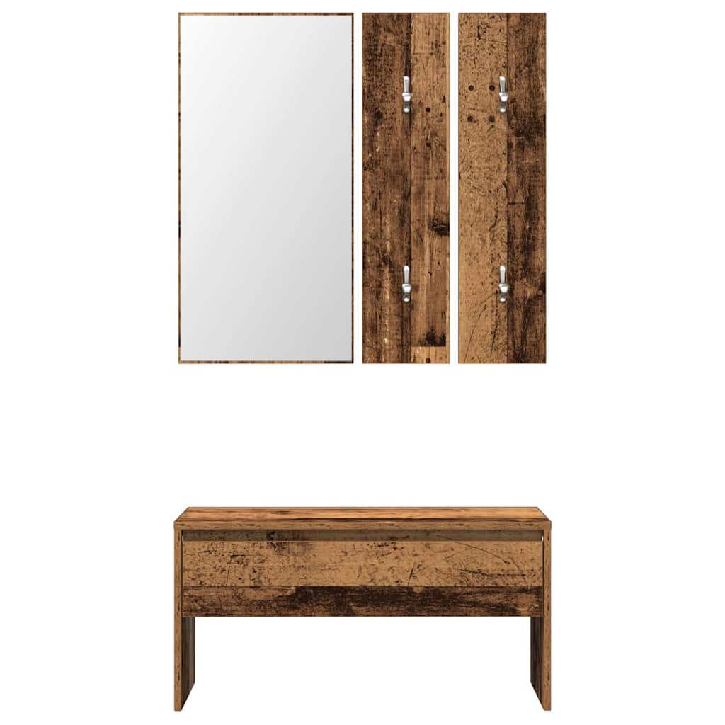 Hallmøbel Gangmøbelsett Gammelt tre