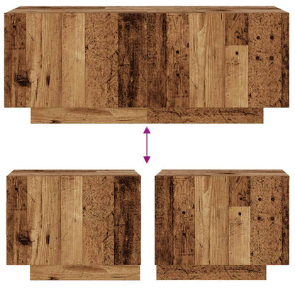 Nattbord gammelt tre 100x35x40 cm konstruert tre