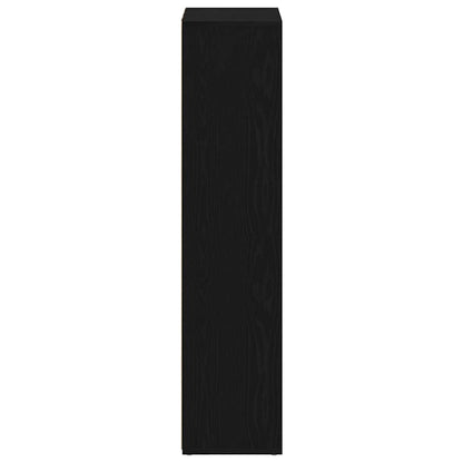 Bokhylle Svart Eik 66x30x130 cm