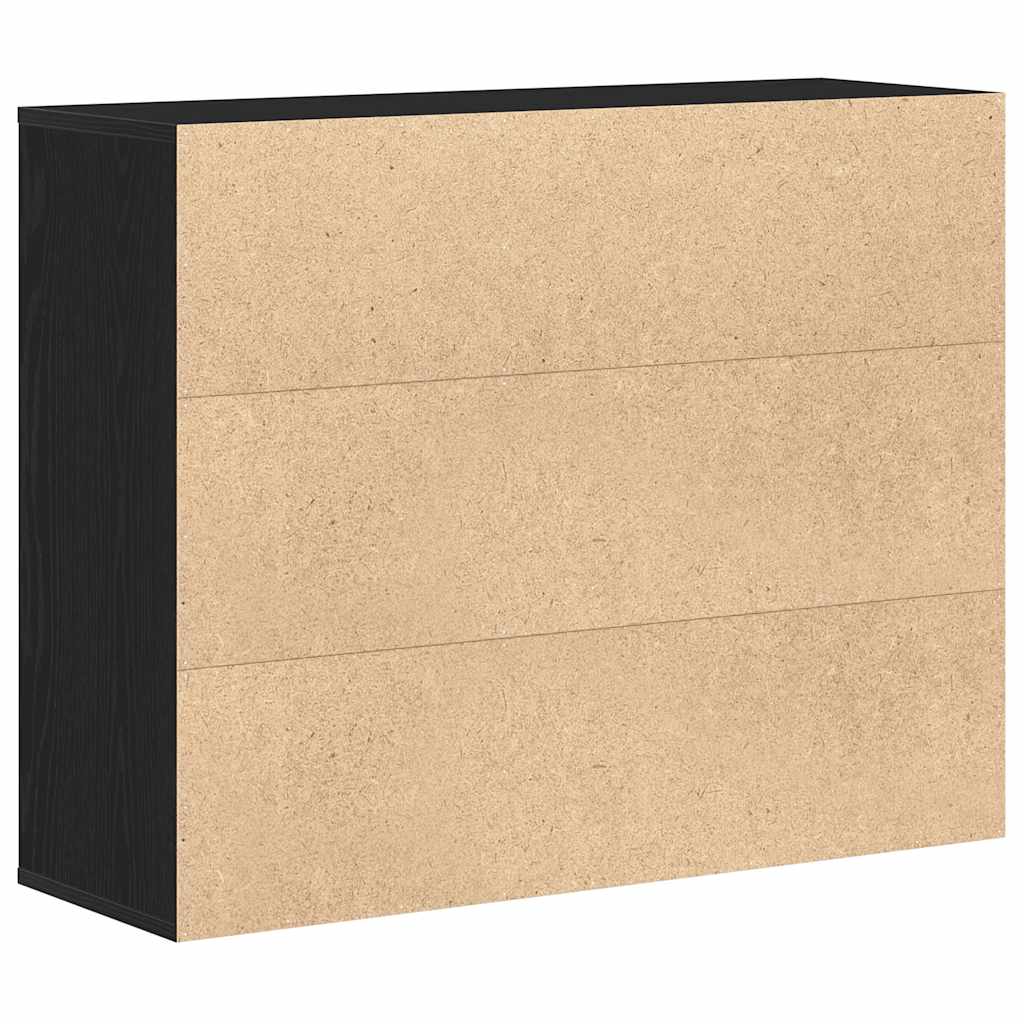 Skjenk Svart Eik 88x30x70 cm