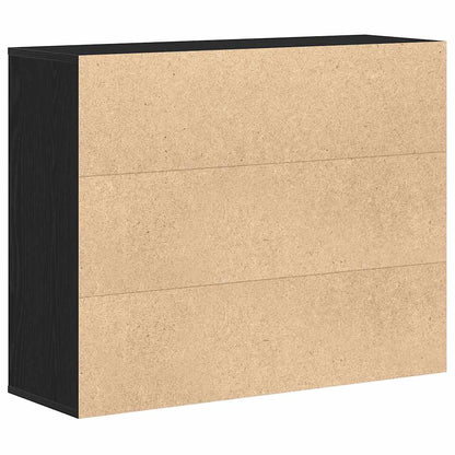 Skjenk Svart Eik 88x30x70 cm