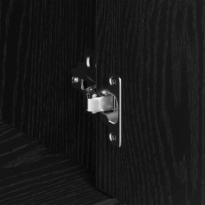 Skjenk Svart Eik 88x30x70 cm