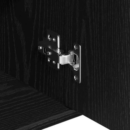 Skjenk Svart Eik 88x30x70 cm