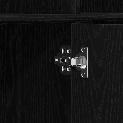 Bokhylle Svart Eik 98x29x97,5 cm