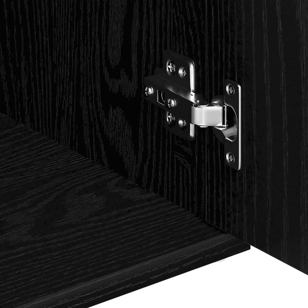 Skjenk Svart Eik 91x29,5x65 cm