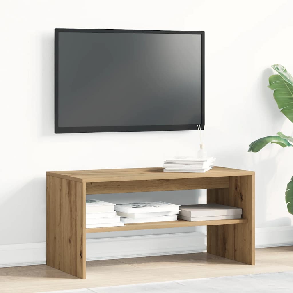 TV-benk artisan eik 80x40x40 cm konstruert tre