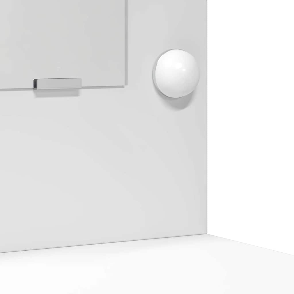 Sminkebord 2 pcs Hvit 78.5 x 41 x 135 cm Konstruert tre