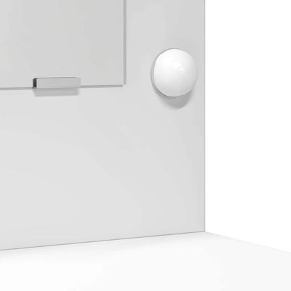 Sminkebord 2 pcs Hvit 78.5 x 41 x 135 cm Konstruert tre