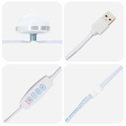 Sminkebord 2 pcs Hvit 78.5 x 41 x 135 cm Konstruert tre