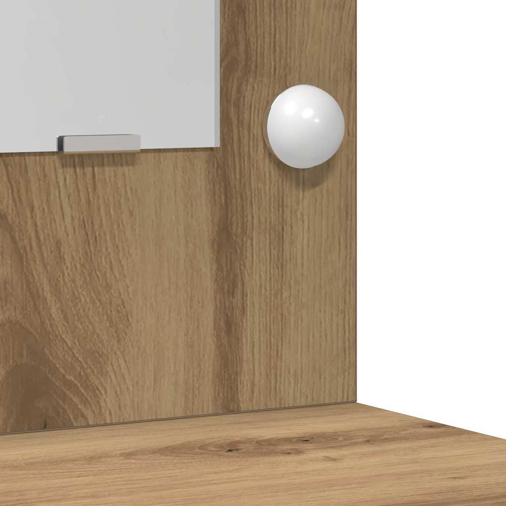 Sminkebord 2 pcs Brun 78.5 x 41 x 135 cm Konstruert tre