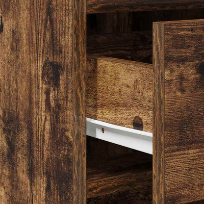 Sminkebord Røkt Eik 2-delt Sett LED