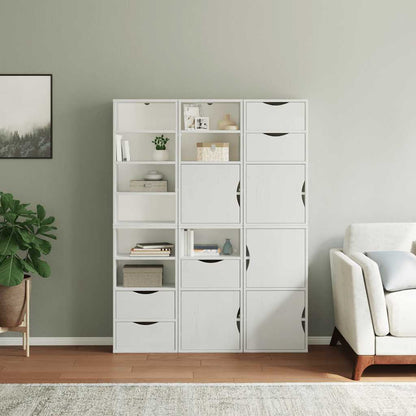 Skap Hvit 6 stk ODDA 40x24x79 cm heltre furu