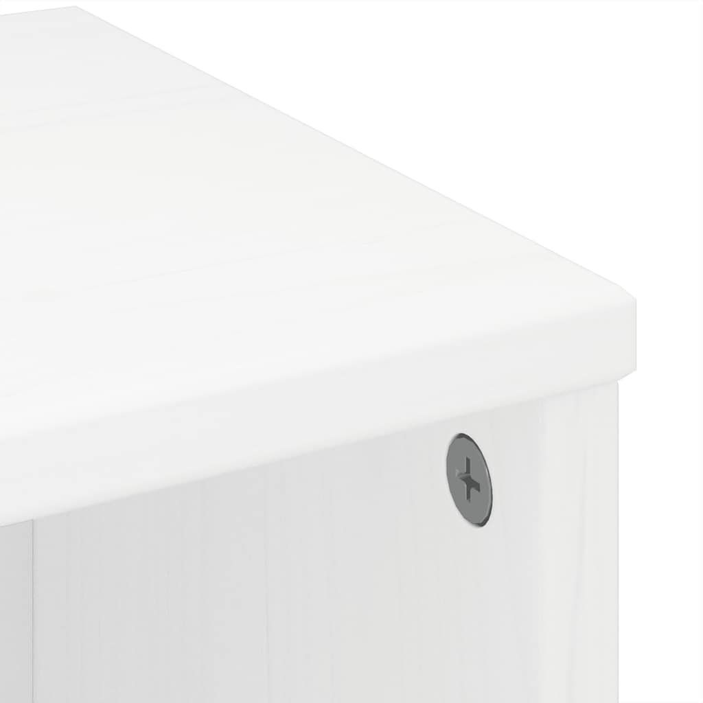 Skap Hvit 6 stk ODDA 40x24x79 cm heltre furu