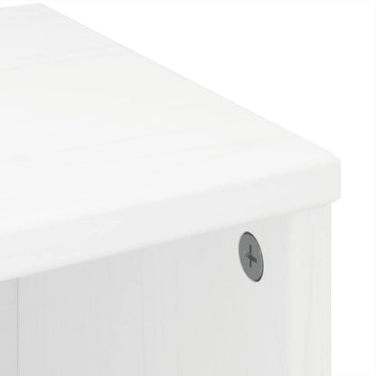 Skap Hvit 6 stk ODDA 40x24x79 cm heltre furu
