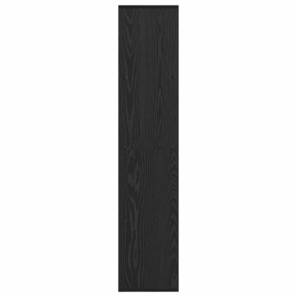 Bokhylle Svart Eik 137.5 x 29 x 137.5 cm