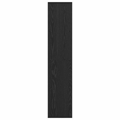 Bokhylle Svart Eik 137.5 x 29 x 137.5 cm
