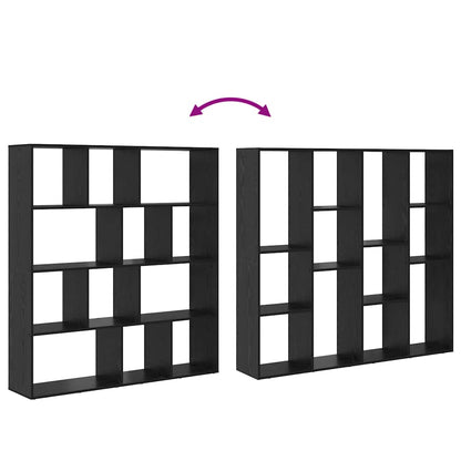 Bokhylle Svart Eik 132 x 29 x 141.5 cm