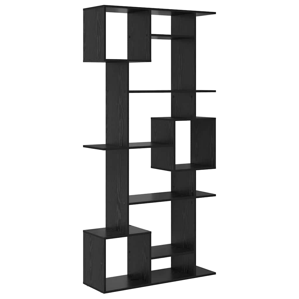 Bokhylle Svart Eik 92 x 29 x 188 cm