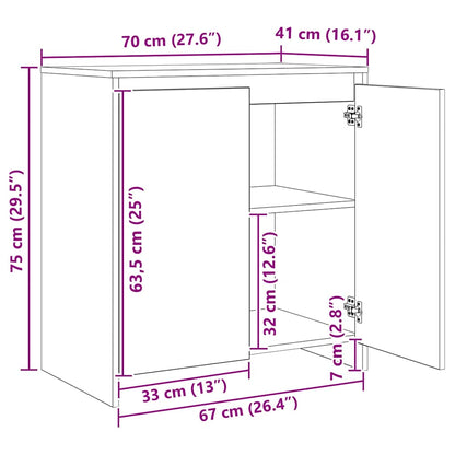 Skap Gammelt Tre med hylle Annet 3 stk 70 x 41 x 75 cm