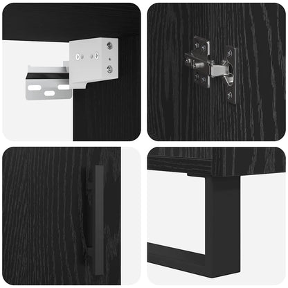 Skap Svart Eik 69.5 x 34 x 90 cm