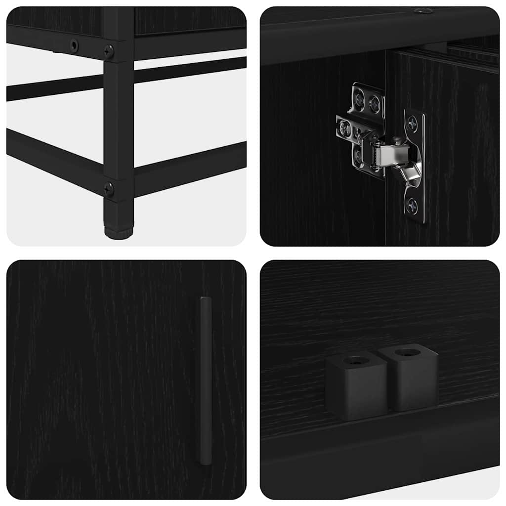 TV-Møbel Svart Eik TV-skap 240 x 35 x 41 cm