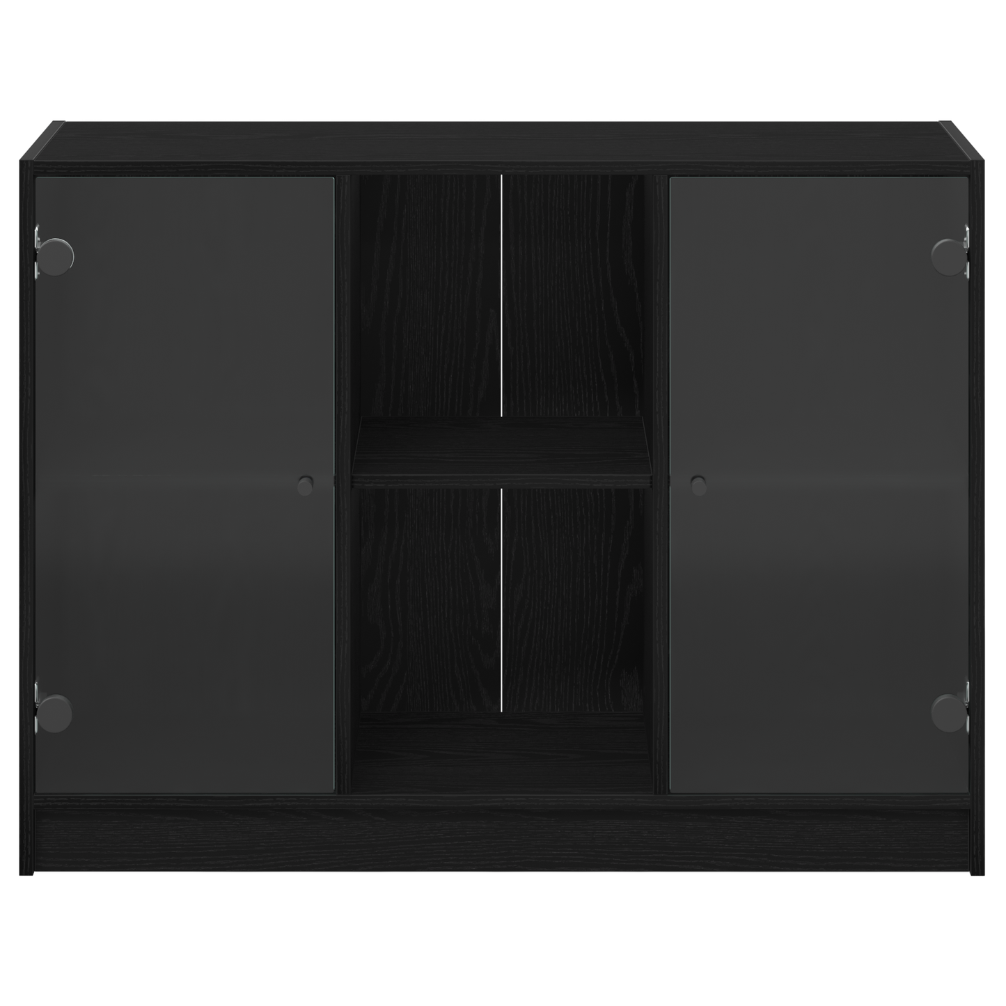 Skjenk Svart Eik 102x37x75,5 cm Konstruksjons Tre