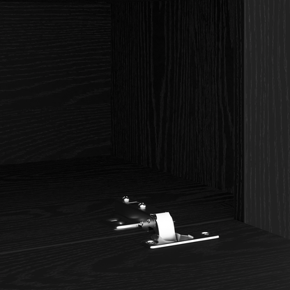 TV-Møbel Svart Eik TV skap 2 stk med LED lys