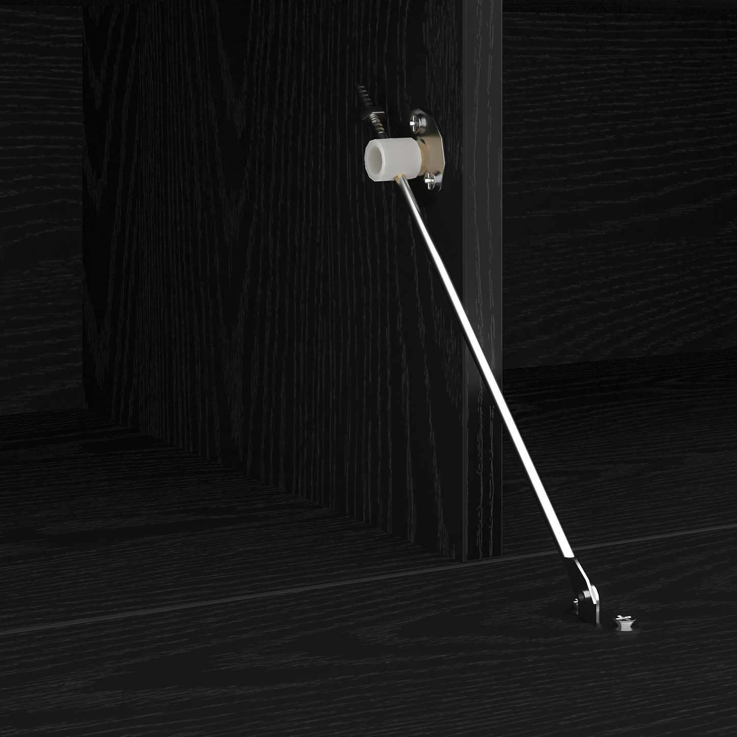 TV-Møbel Svart Eik TV skap 2 stk med LED lys