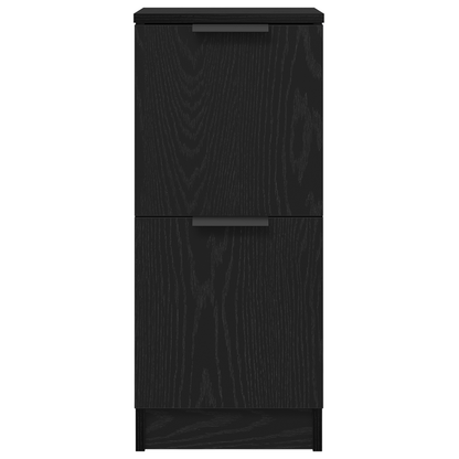 Sidebord Svart Eik 3 stk