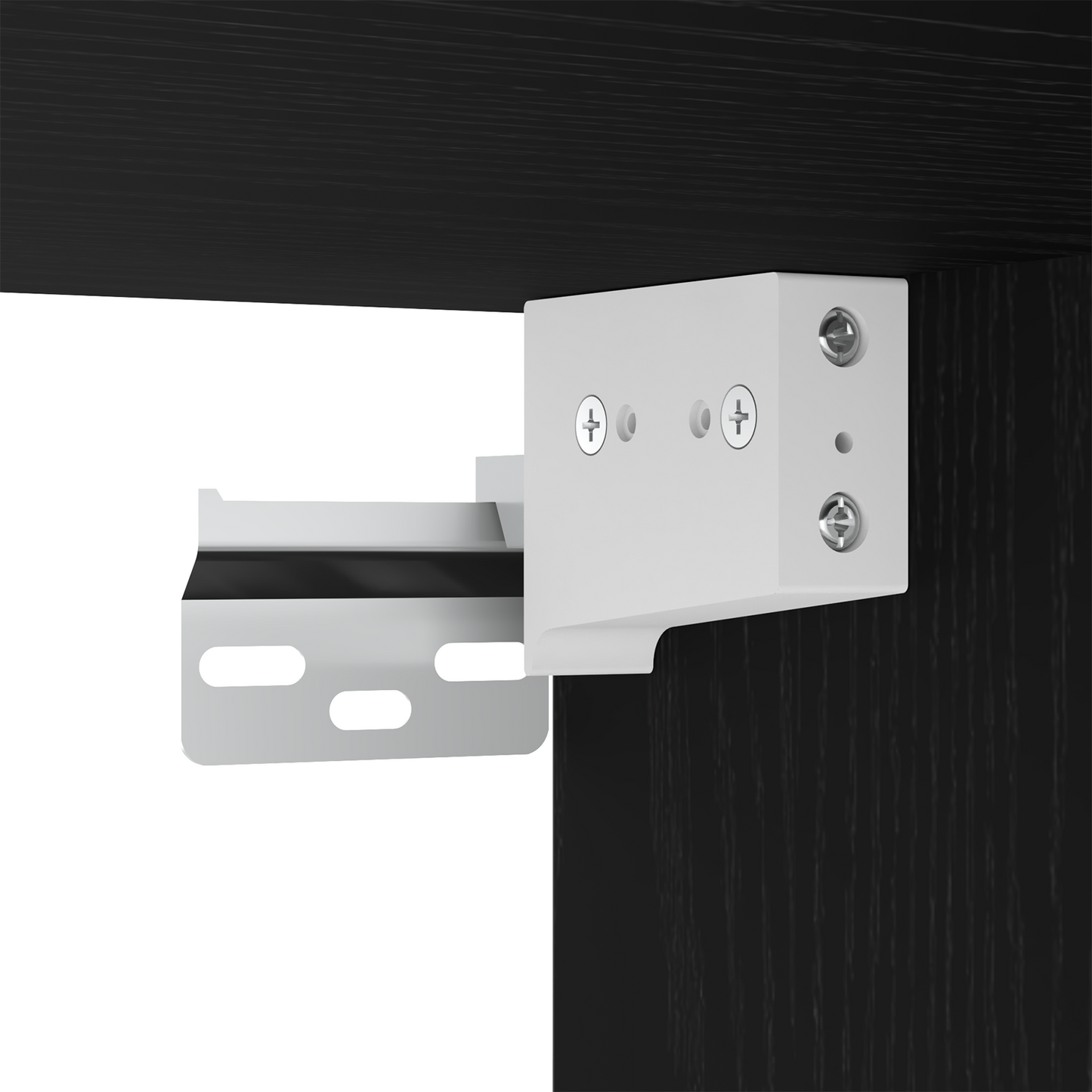 TV-Møbel Svart Eik 12 Delt TV Benk Set Veggmontert Konstruksjonstre