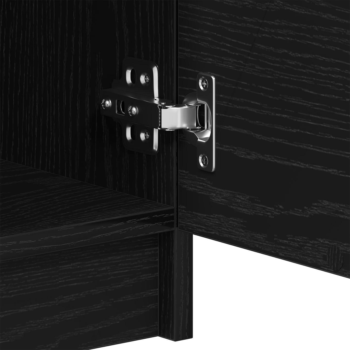 Skjenk Svart Eik 2 stk 60x30x70 cm