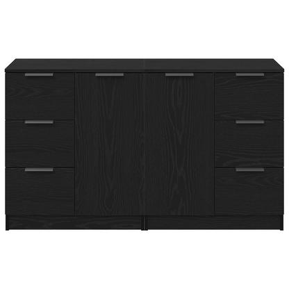 Skjenk Svart Eik 2 stk 60x30x70 cm