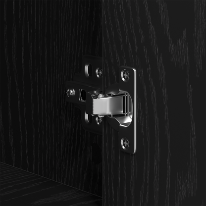 Sidebord Svart Eik 3 stk