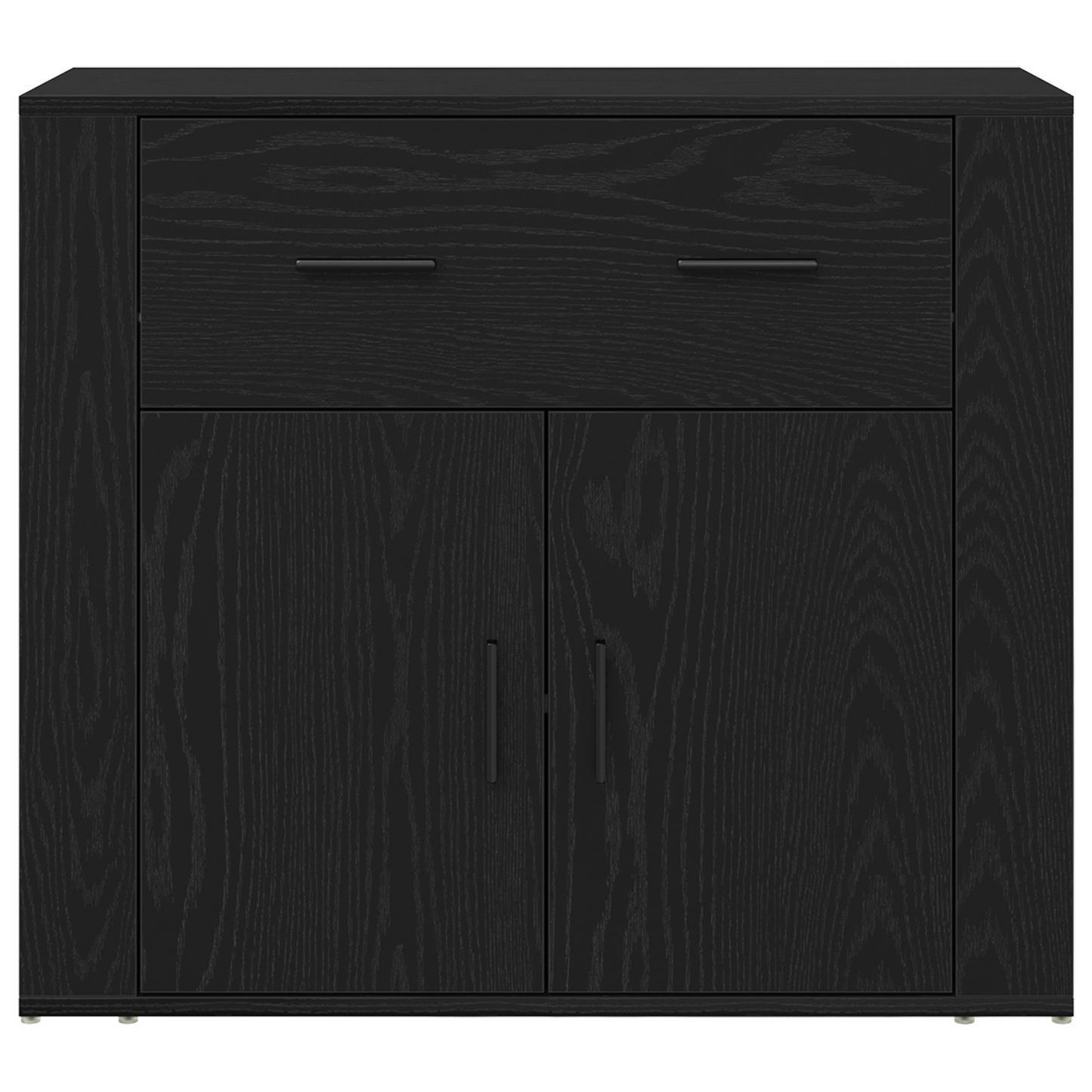 Sidebord Svart Eik 3 stk