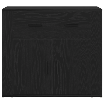 Sidebord Svart Eik 3 stk